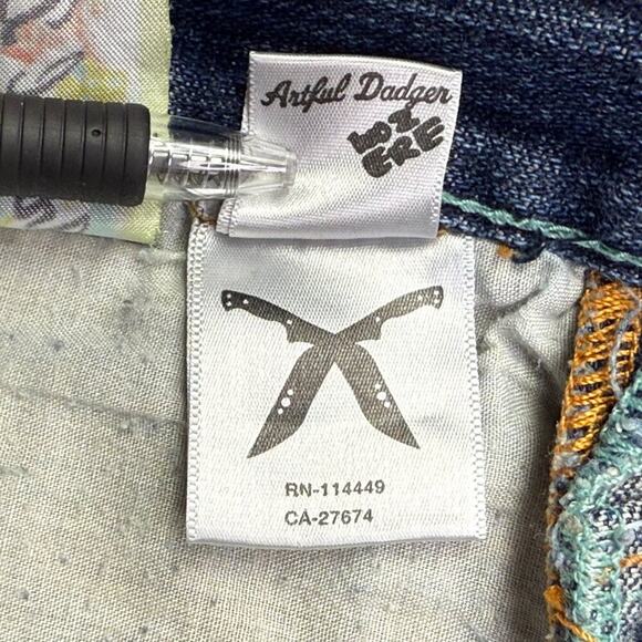 Vintage Artful Dodger Embroidered Y2K Denim Jeans - Picture 10 of 11